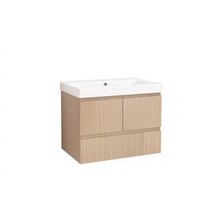 Долен конзолен PVC шкаф за баня Inter Ceramic 9046-75+УМИВ. 5953W-76CM DAVIDE – стил и практичност