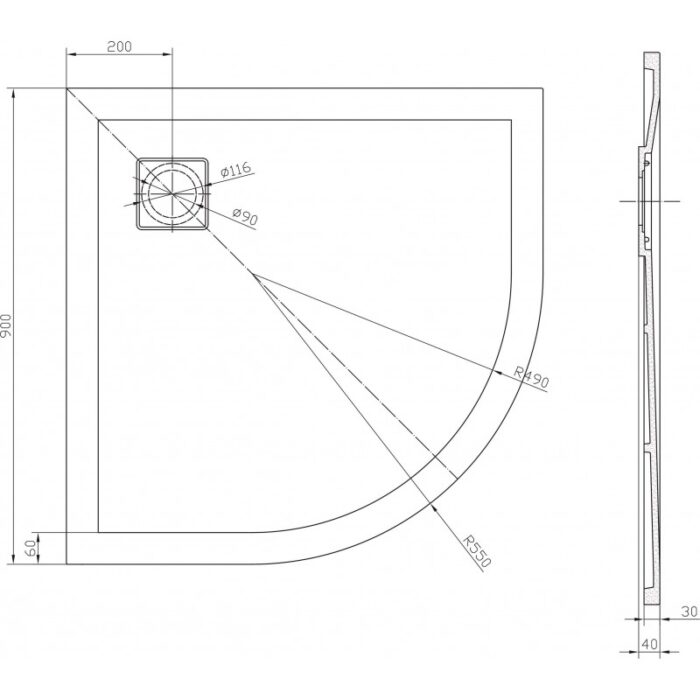 Поддушово корито ROUGH STONE ICST  90V RS-2 - Image 2