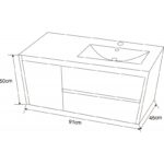 Мебели за баня PVC » ICP 9150R / ДЯСНО КОРИТО - Image 4