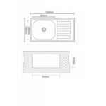 Кухненска мивка алпака ICK10050R  TAMPICO - Image 4