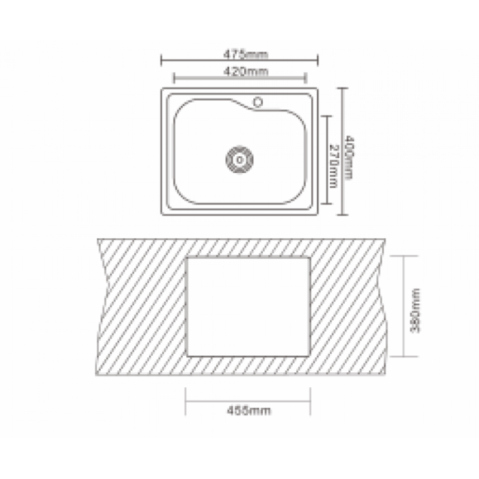 Кухненска мивка алпака ICK 4740 DECOR - Image 3