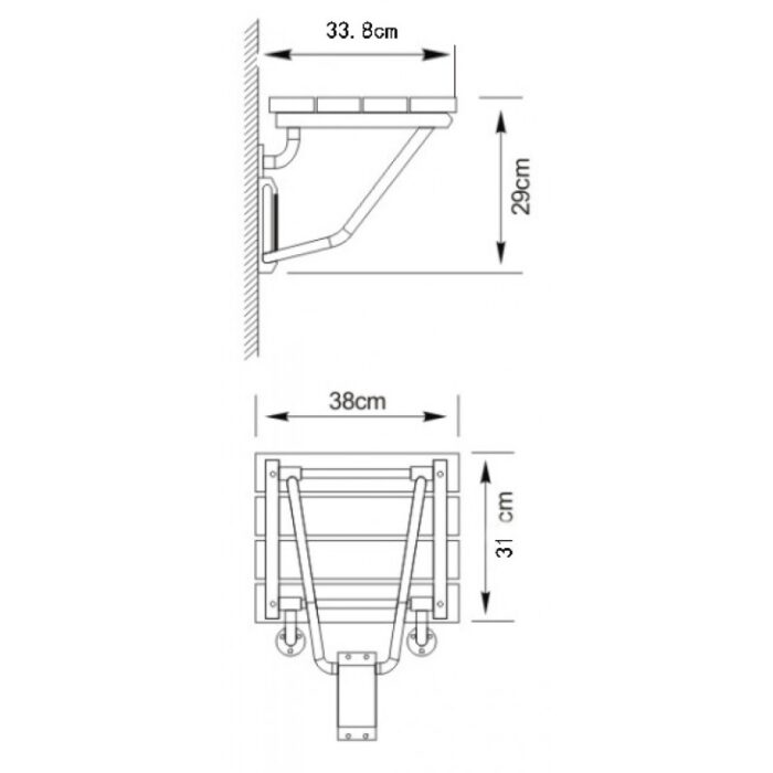 Седалка за душ кабина ICS 009F - Image 2
