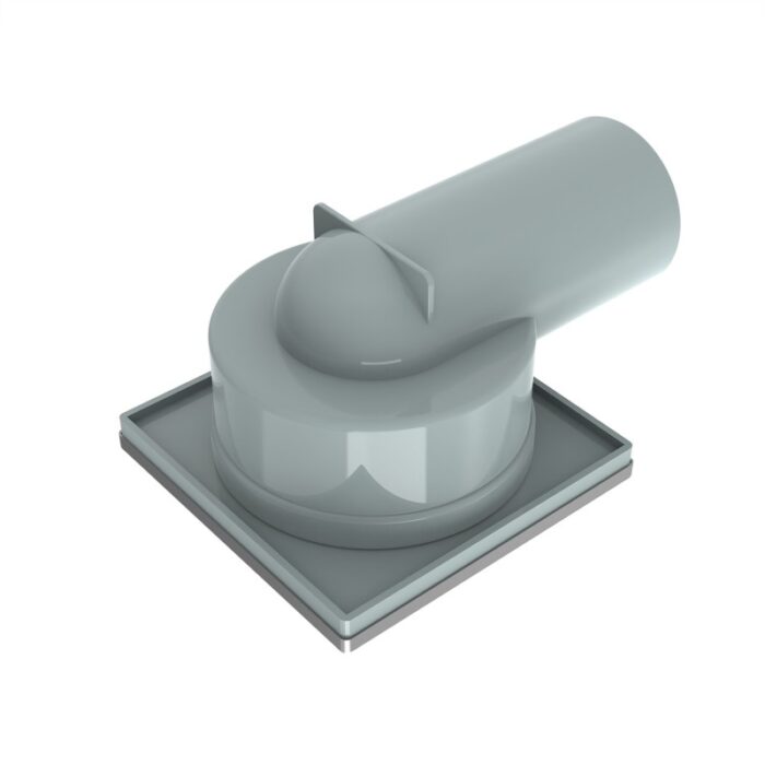 ПОДОВ СИФОН 100*100мм 6414GG GUN GRAY - Image 6