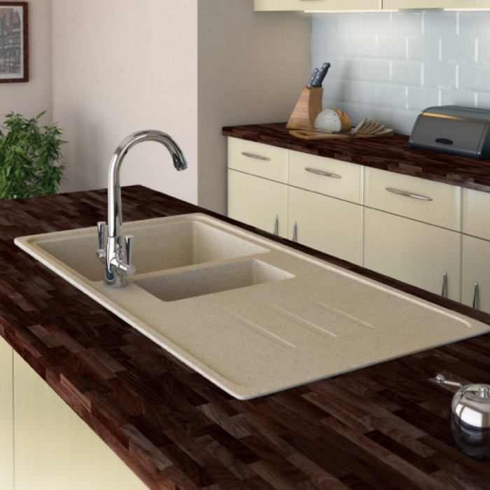 Кухненска мивка от композитен материал ICGS 8201 SAND мивка - Image 4