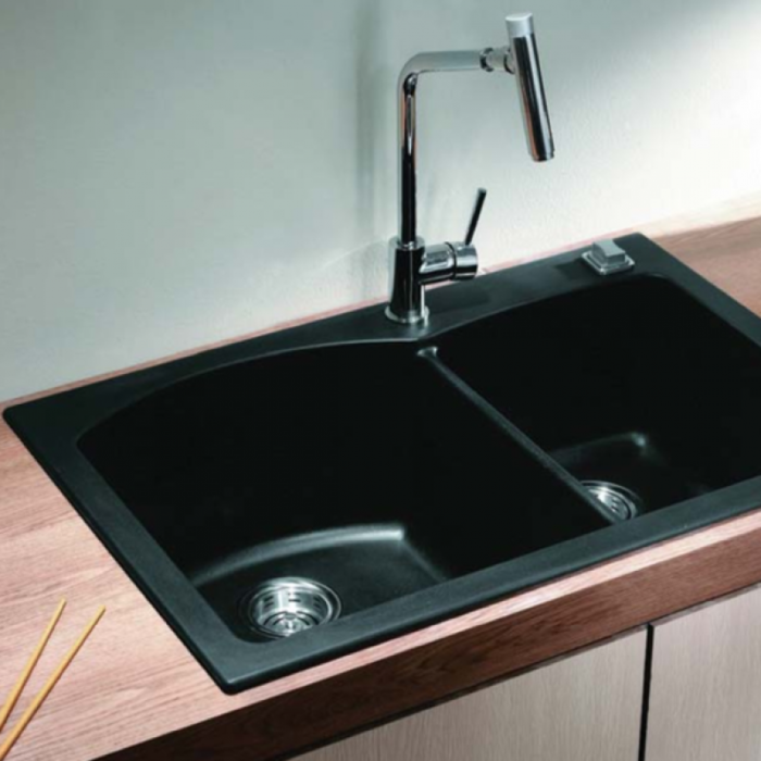 Гранитна мивка Inter Ceramic ICGS 8401 BLACK - Елегантно решение за ежедневна употреба - Image 2