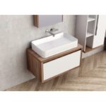 Долен конзолен PVC шкаф за баня Inter Ceramic ICP 4540-80 - практично обзавеждане