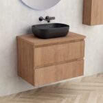 Плот за баня от PVC Inter Ceramic ICP 7546-31 DI LEGNO - издръжлив плот за съвременна баня - Image 2