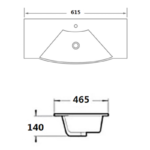 Умивалник ICC 8055-60/2 - Image 3
