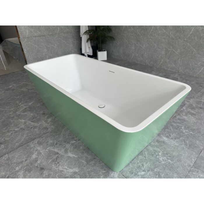 Вана Inter Ceramic ICSH LB 1680 LG – Елегантна зелена свободностояща вана за стилна и модерна баня - Image 2