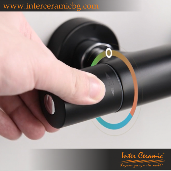 Душ система Inter Ceramic ICT 6221GG – gun gray цвят, Термостат, Луксозен дизайн - Image 4