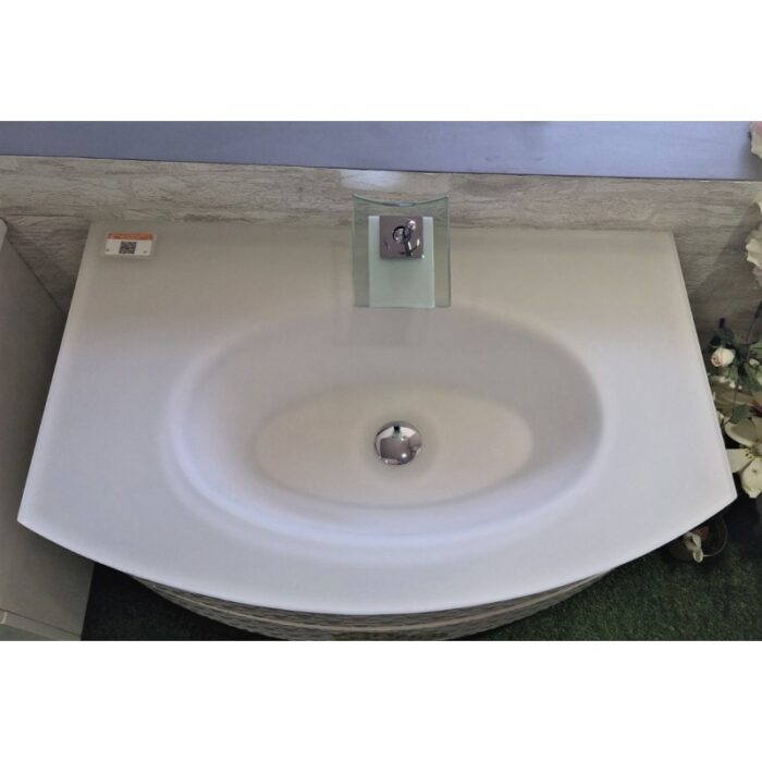 Долен конзолен PVC шкаф за баня ICP 8055 W - Image 3
