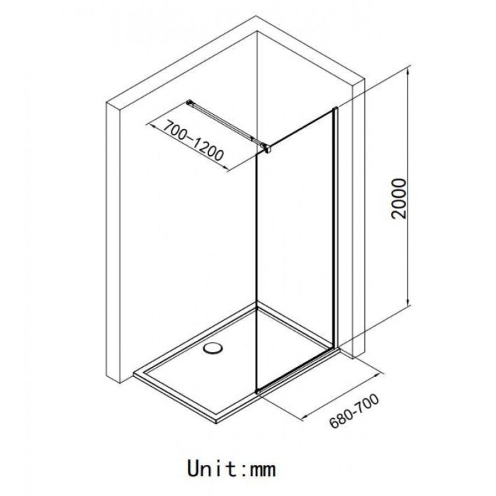 СТАЦИОНАРЕН ПАРАВАН CRISTINA WHITE MAT 125TR-70WM - Image 3
