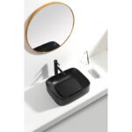 ПОРЦЕЛАНОВ УМИВАЛНИК LUDANO 902MB S ЧЕРЕН МАТ - Image 2