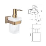MODENA BRUSH ROSE GOLD ДОЗАТОР 3863BRG - Image 3