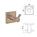 MODENA BRUSH ROSE GOLD ДВОЙНА ЗАКАЧАЛКА 3850-2BRG - Image 3