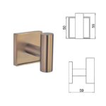 MODENA BRUSH ROSE GOLD ЕДИНИЧНА ЗАКАЧАЛКА 3850BRG - Image 4