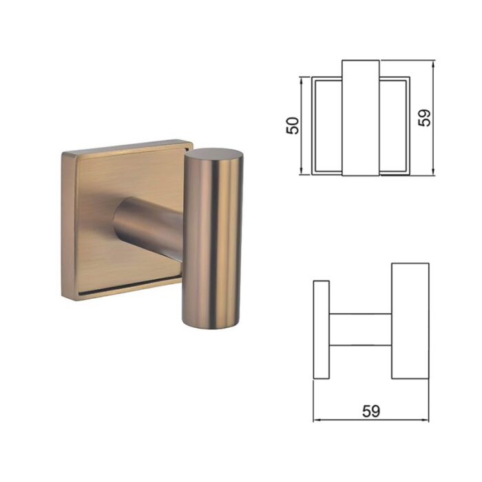 MODENA BRUSH ROSE GOLD ЕДИНИЧНА ЗАКАЧАЛКА 3850BRG - Image 4