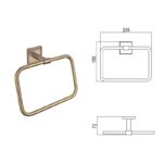 MODENA BRUSH ROSE GOLD ПЕШКИРНИК 3860BRG - Image 4