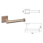 MODENA BRUSH ROSE GOLD ПОСТАВКА ЗА ТОАЛЕТНА ХАРТИЯ 3851-1BRG - Image 4