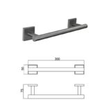 MODENA GUN GREY ПОСТАВКА ЗА ХАВЛИЯ 30СМ 3824GG - Image 3