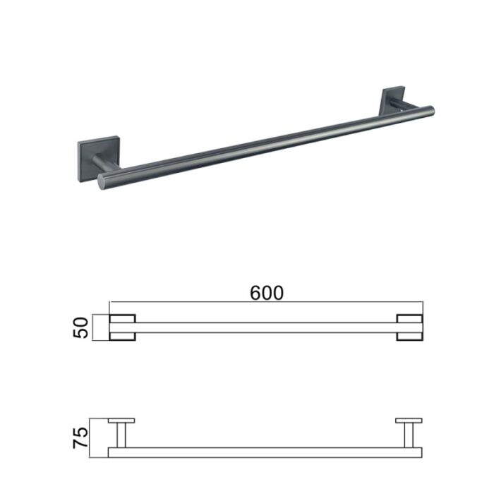 MODENA GUN GREY ПОСТАВКА ЗА ХАВЛИЯ 60СМ 3825GG - Image 3