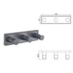 MODENA GUN GREY ТРОЙНА ЗАКАЧАЛКА 3853-3GG - Image 4