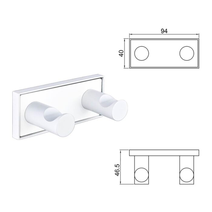 MODENA WHITE MATT ЗАКАЧАЛКА 3853-2WM - Image 4