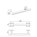 MODENA WHITE MATT ПОСТАВКА ЗА ХАВЛИЯ 30СМ 3824WM - Image 3