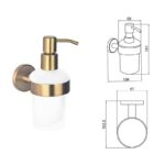 LUSSO BRUSH ROSE GOLD ДОЗАТОР 3663BRG - Image 4