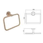 LUSSO BRUSH ROSE GOLD ПЕШКИРНИК 3660BRG - Image 4