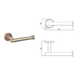 LUSSO BRUSH ROSE GOLD ПОСТАВКА ЗА ТОАЛЕТНА ХАРТИЯ 3651-1BRG - Image 4