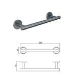 LUSSO GUN GREY ПОСТАВКА ЗА ХАВЛИЯ 30СМ 3624GG - Image 4