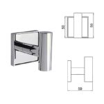 MODENA CHROME ЕДИНИЧНА ЗАКАЧАЛКА 3850C - Image 3