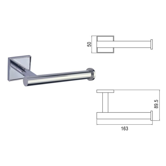 MODENA CHROME ПОСТАВКА ЗА ТОАЛЕТНА ХАРТИЯ 3851-1C - Image 3