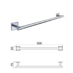 MODENA CHROME ПОСТАВКА ЗА ХАВЛИЯ 60СМ 3825C - Image 3