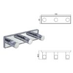 MODENA CHROME ТРОЙНА ЗАКАЧАЛКА 3853-3C - Image 3