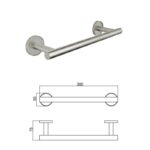 LUSSO BRUSH ПОСТАВКА ЗА ХАВЛИЯ 30СМ 3624BS - Image 4