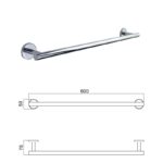 LUSSO CHROME ПОСТАВКА ЗА ХАВЛИЯ 60СМ 3625C - Image 4