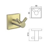 MODENA BRUSH GOLD ДВОЙНА ЗАКАЧАЛКА 3850-2BG - Image 4