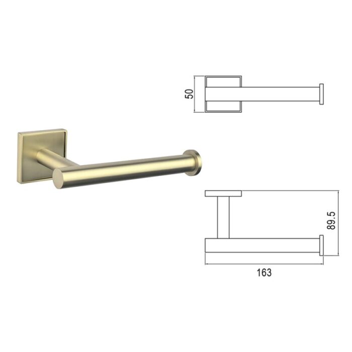 MODENA BRUSH GOLD ПОСТАВКА ЗА ТОАЛЕТНА ХАРТИЯ 3851-1BG - Image 4
