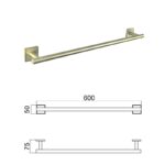 MODENA BRUSH GOLD ПОСТАВКА ЗА ХАВЛИЯ 60СМ 3825BG - Image 4