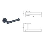 LUSSO BLACK MATT ПОСТАВКА ЗА ТОАЛЕТНА ХАРТИЯ 3651-1BM - Image 4