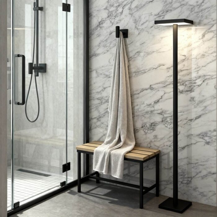 MODENA BLACK MATT ЕДИНИЧНА ЗАКАЧАЛКА 3850BM - Image 2