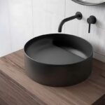 ПОРЦЕЛАНОВ УМИВАЛНИК MAGENTA MATT BLACK 4215MB - Image 2