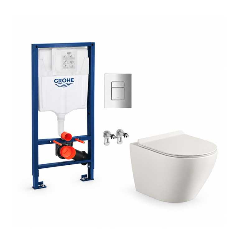 Структура за вграждане GROHE и тоалетна чиния 4937 TORNADO