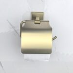 MODENA BRUSH GOLD ПОСТАВКА ЗА ТОАЛЕТНА ХАРТИЯ С КАПАК 3851BG - Image 2