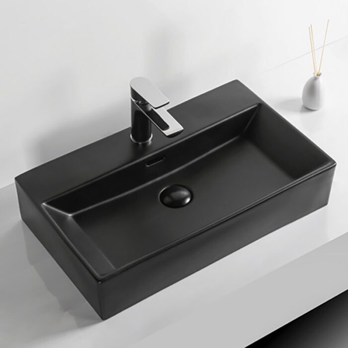 ПОРЦЕЛАНОВ УМИВАЛНИК COMPACT MATT BLACK 6036MB - Image 2