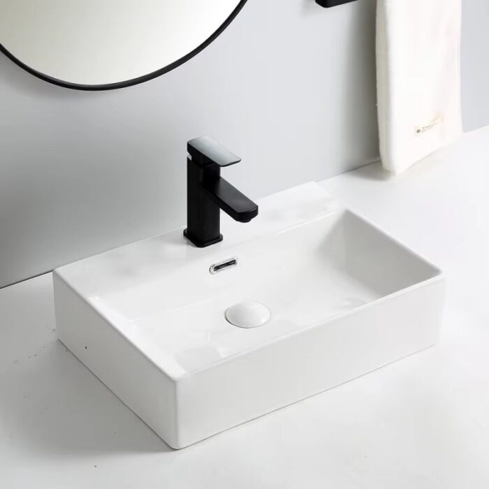 ПОРЦЕЛАНОВ УМИВАЛНИК COMPACT WHITE 6036W - Image 2