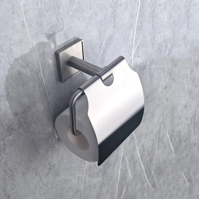 MODENA BRUSH ПОСТАВКА ЗА ТОАЛЕТНА ХАРТИЯ С КАПАК 3851BS - Image 2