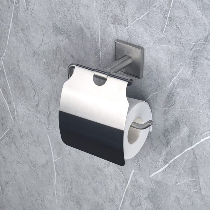 MODENA BRUSH ПОСТАВКА ЗА ТОАЛЕТНА ХАРТИЯ С КАПАК 3851BS - Image 3